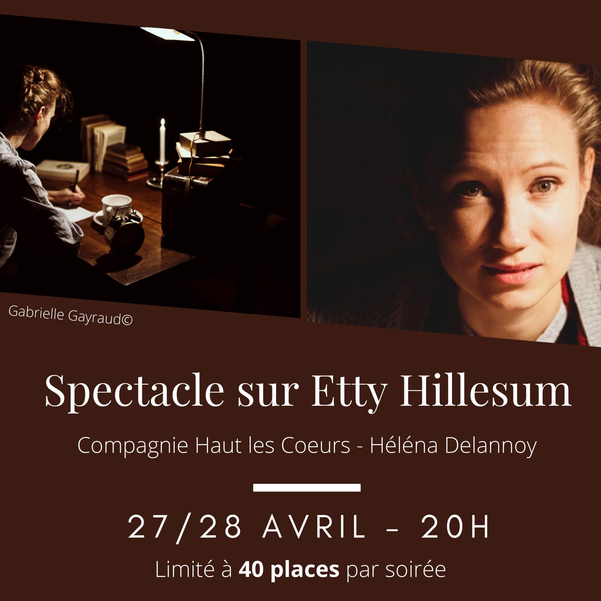 Spectacle sur la vie d&rsquo;Etty Hillesum