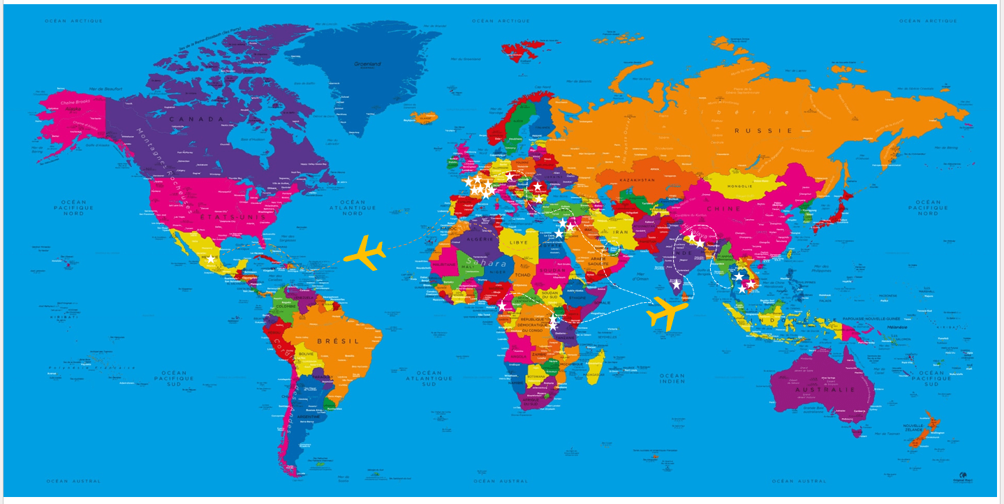Carte des stages en solidarité et action sociale