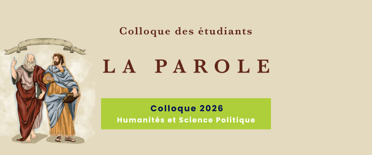 Colloque 2026 : la parole